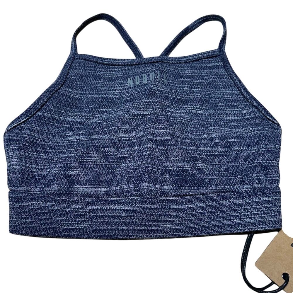 NOBULL High Neck Sports Bra Navy Women's Size X-Small New With Tags